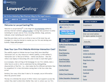 Tablet Screenshot of lawyercasting.com